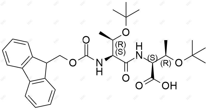 Fmoc-Thr(tBu)-Thr(tBu)-OH结构式