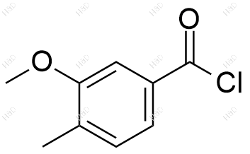 3-甲氧基-4-甲基苯甲酰氯化学结构式