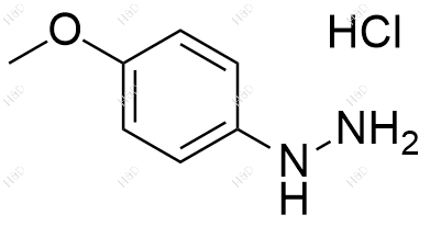4-甲氧基苯肼盐酸盐化学结构式