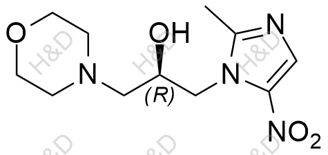 R-吗啉硝唑结构式