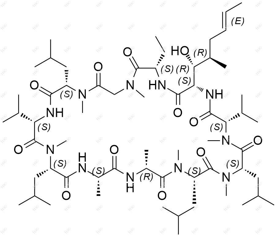 环孢菌素 L化学结构式