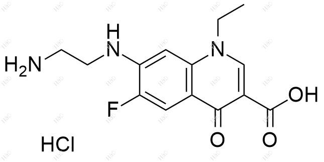 诺氟沙星EP杂质B（盐酸盐）结构式
