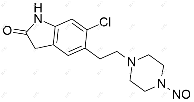 N-亚硝基齐拉西酮结构式