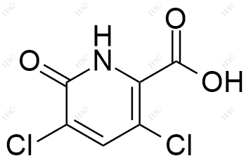 3,5-二氯-6-羟基吡啶甲酸结构式