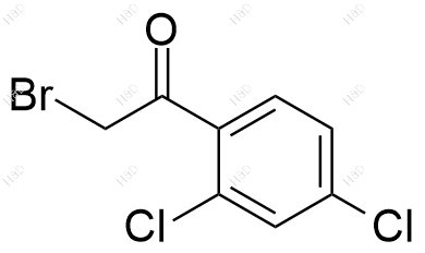 2-溴-2'',4''-二氯苯乙酮结构式