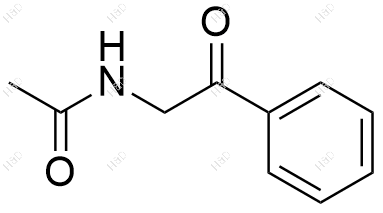 N-(2-氧代-2-苯乙基)乙酰胺结构式