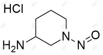 N-亚硝基-3-氨基哌啶(盐酸盐)结构式