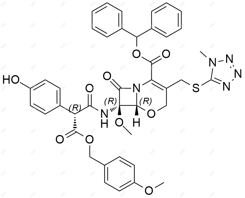 拉氧头孢杂质9结构式