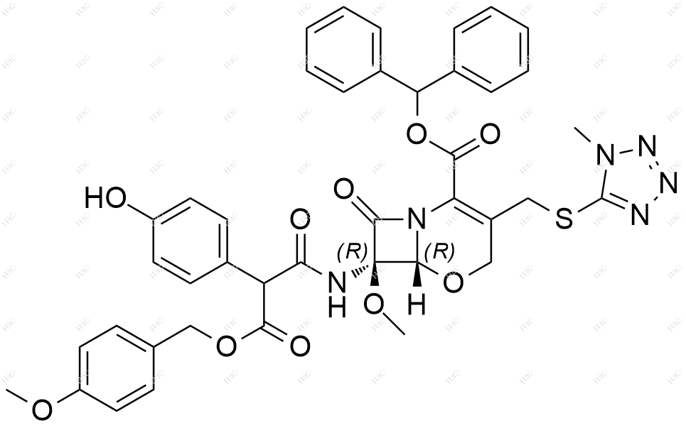 拉氧头孢杂质8结构式