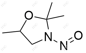 2,2,5-三甲基-3-亚硝基噁唑烷结构式