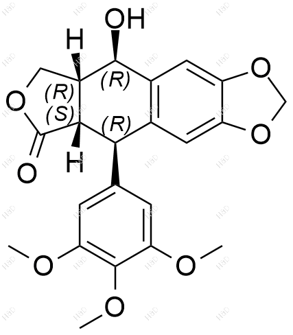 苦鬼臼毒素化学结构式