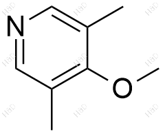 3,5-二甲基-4-甲氧基吡啶化学结构式