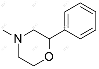 4-甲基-2-苯基吗啉化学结构式