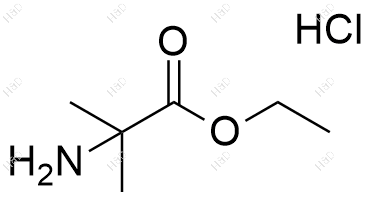 2-氨基异丁酸乙酯盐酸盐化学结构式