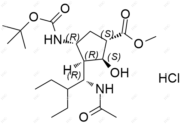帕拉米韦杂质8(盐酸盐)结构式