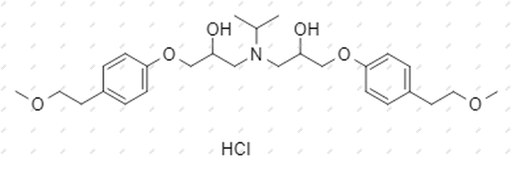 美托洛尔EP杂质O（盐酸盐）结构式
