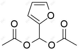 (乙酰氧基)(2-呋喃基)甲基乙酸酯化学结构式