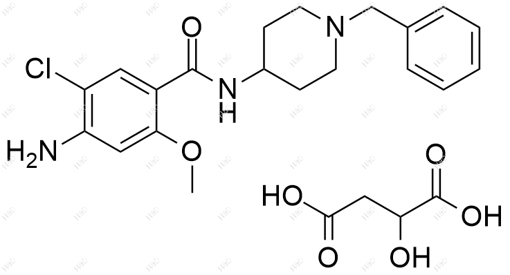 苹果酸氯波必利化学结构式