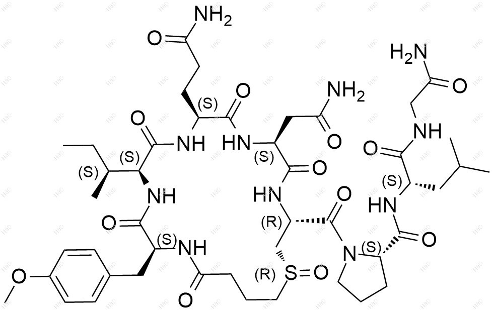 卡贝缩宫素 S-氧化物((R)-异构体）结构式