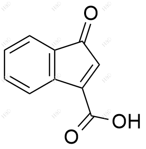 1-氧代-1H-茚-3-羧酸化学结构式
