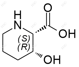 (2S,3R)-3-羟基-2-哌啶羧酸结构式