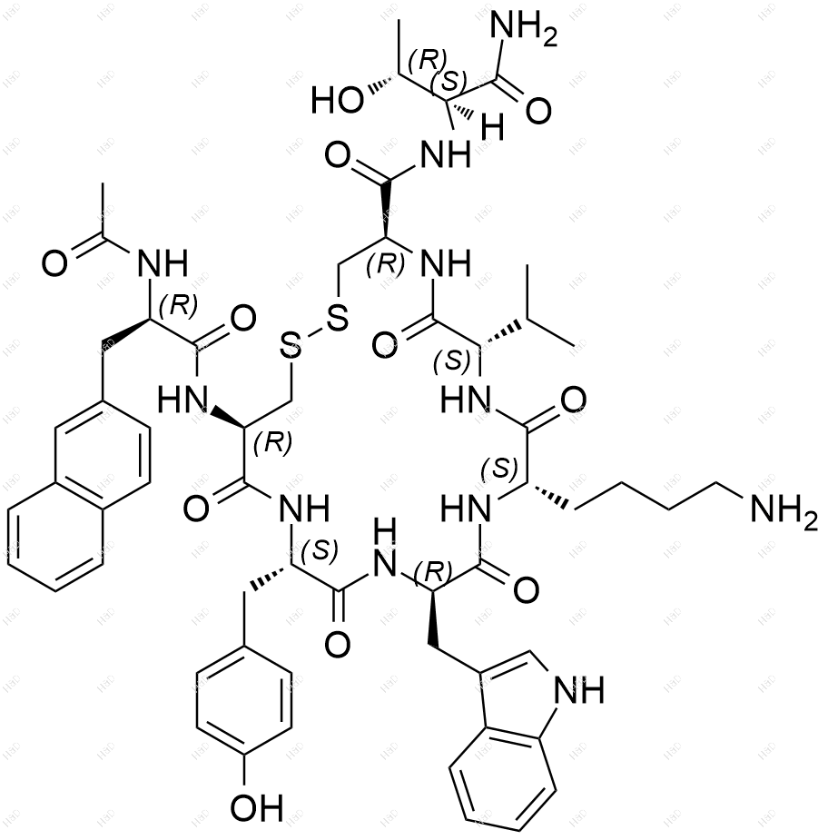 兰瑞肽杂质7结构式