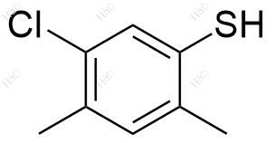 5-氯-2,4-二甲基苯硫醇化学结构式