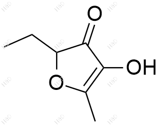 2-乙基-4-羟基-5-甲基-3(2H)-呋喃酮结构式