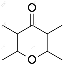 2,3,5,6-四甲基四氢吡喃-4-酮化学结构式
