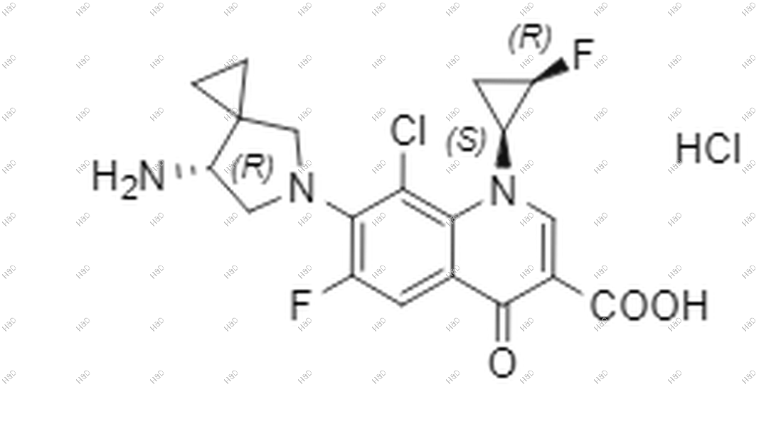 西他沙星RSR异构体（盐酸盐）结构式