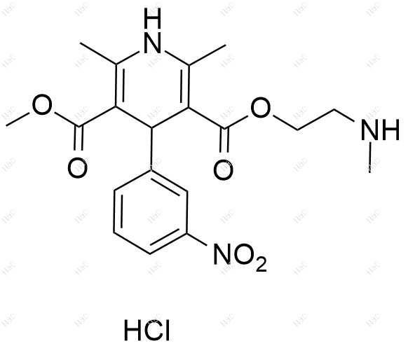 尼卡地平甲基氨基衍生物(盐酸盐)结构式