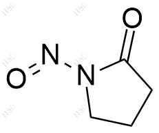 N-亚硝基-2-吡咯烷酮结构式