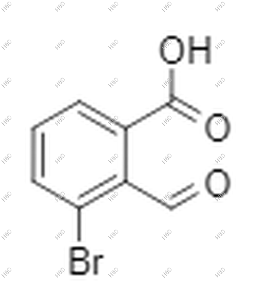 3-溴-2-甲酰基苯甲酸化学结构式