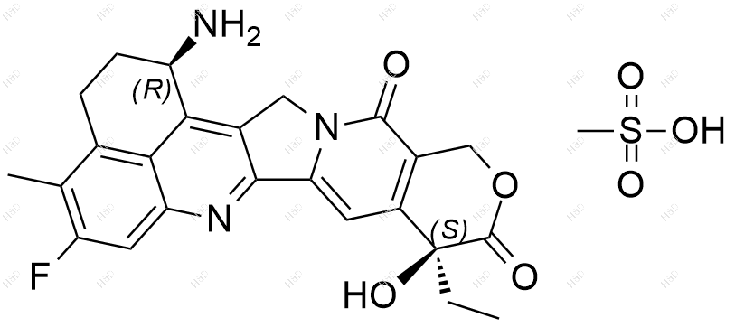 (1R,9S)-依喜替康(甲磺酸盐)结构式