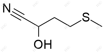 2-羟基-4-甲硫基丁腈化学结构式