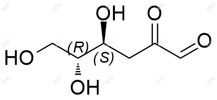 3-脱氧葡萄糖醛酮化学结构式