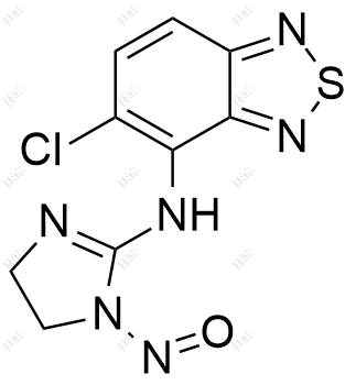 N-亚硝基替扎尼定结构式