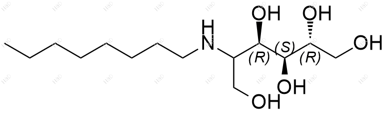 N-正辛基-D-果糖胺结构式