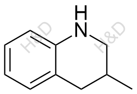 3-甲基-1,2,3,4-四氢喹啉化学结构式