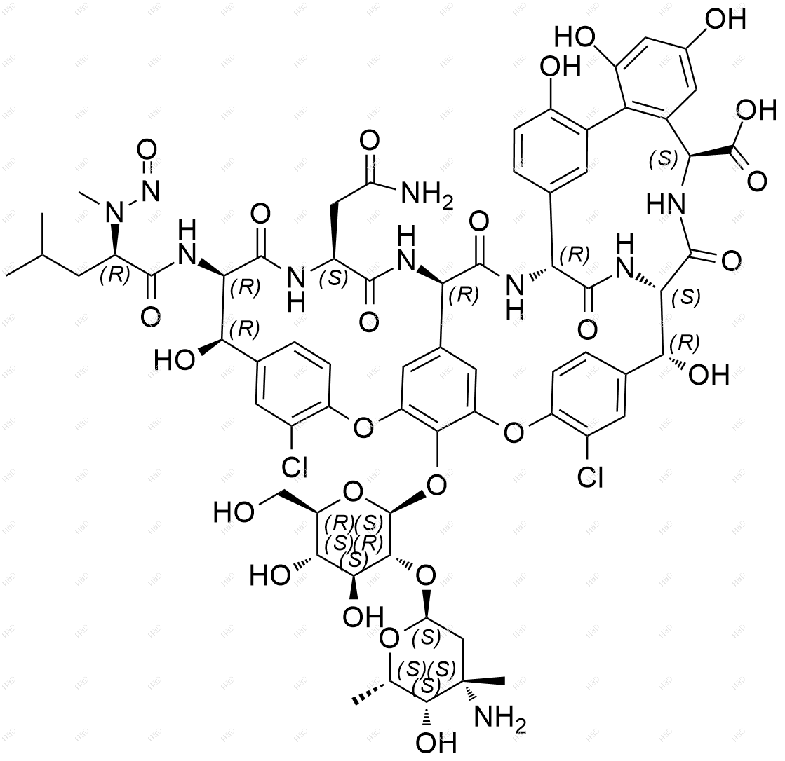 N-亚硝基万古霉素结构式