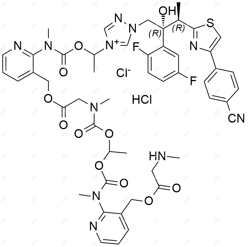 艾沙康唑杂质100(盐酸盐)结构式