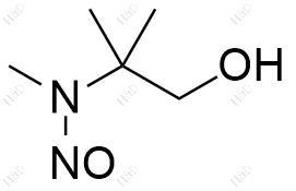 N-(1-羟基-2-甲基丙-2-基)-N-甲基亚硝酰胺结构式