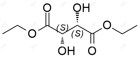 D-(-)-酒石酸二乙酯化学结构式
