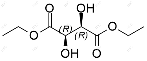 L-(+)-酒石酸二乙酯化学结构式