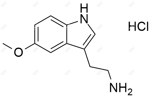 5-甲氧基色胺盐酸盐化学结构式