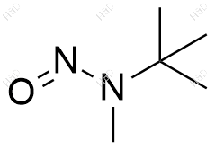 N-亚硝基-甲基叔丁胺结构式