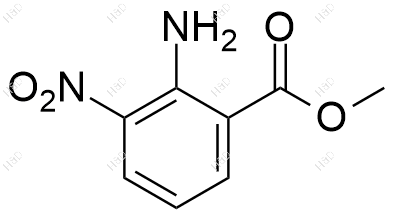 3-硝基邻氨基苯甲酸甲酯结构式
