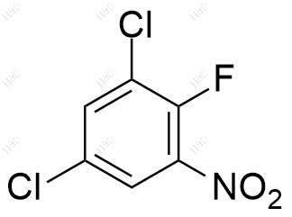 1,5-二氯-2-氟-3-硝基苯化学结构式