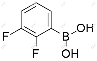 2,3-二氟苯硼酸化学结构式