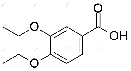3,4-二乙氧基苯甲酸化学结构式